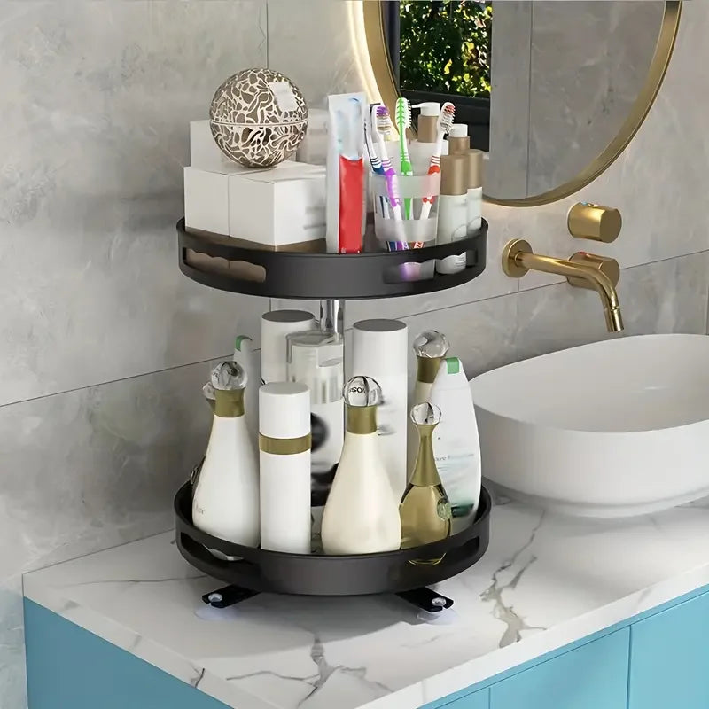 Tour de Rangement Rotative 360° — Organiseur Multi-Niveaux Cuisine