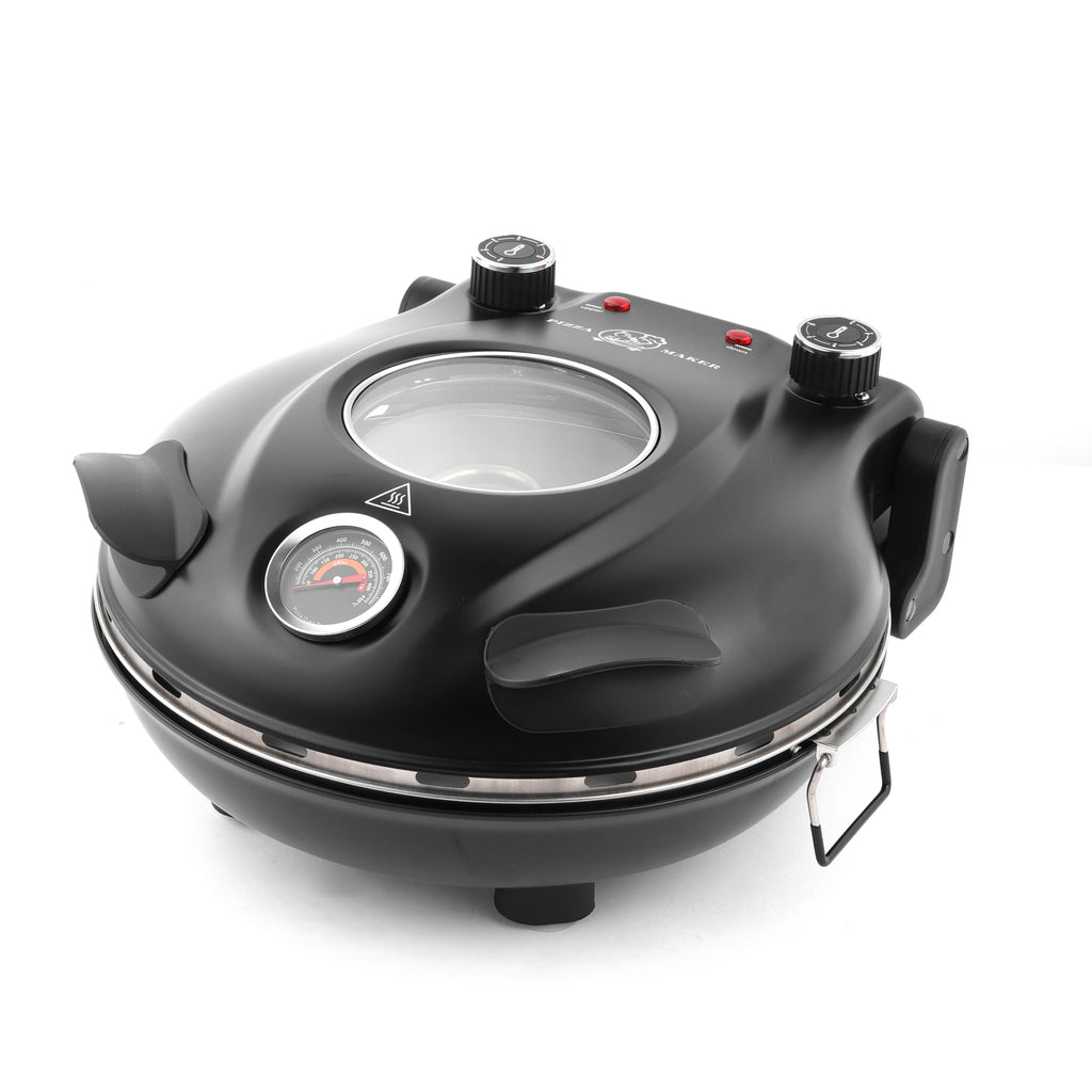 Machine à Pizza Électrique 360° — Cuisson Parfaite en 10 Minutes