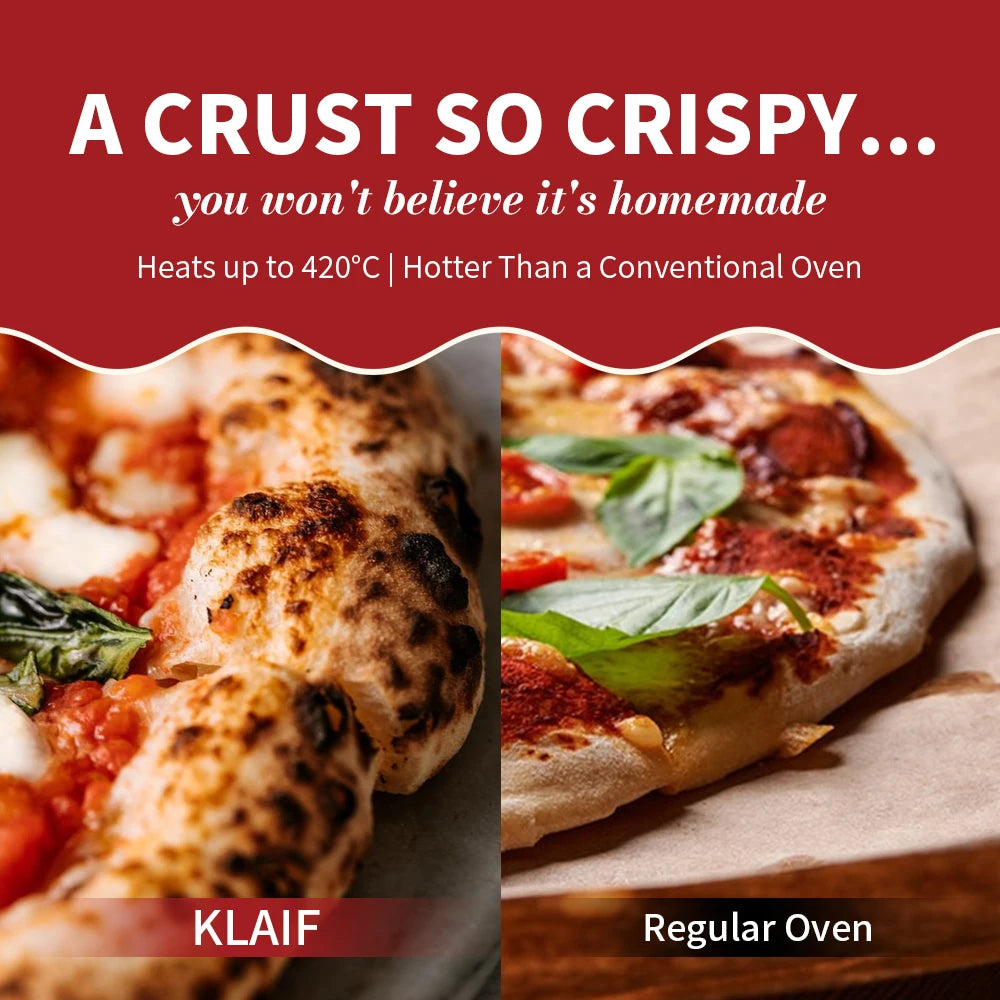 Machine à Pizza Électrique 360° — Cuisson Parfaite en 10 Minutes