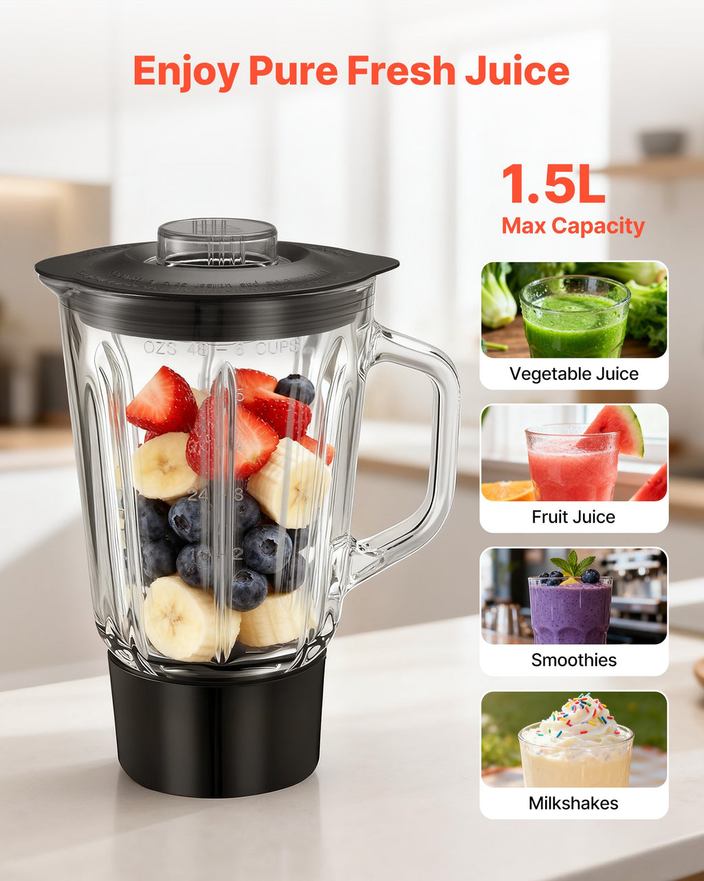 Robot Pâtissier Électrique 7,8L 1500W Multifonction