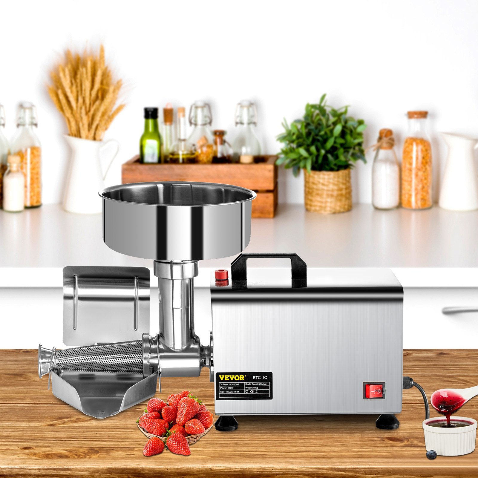 Presse-Tomates Électrique Inox 370W