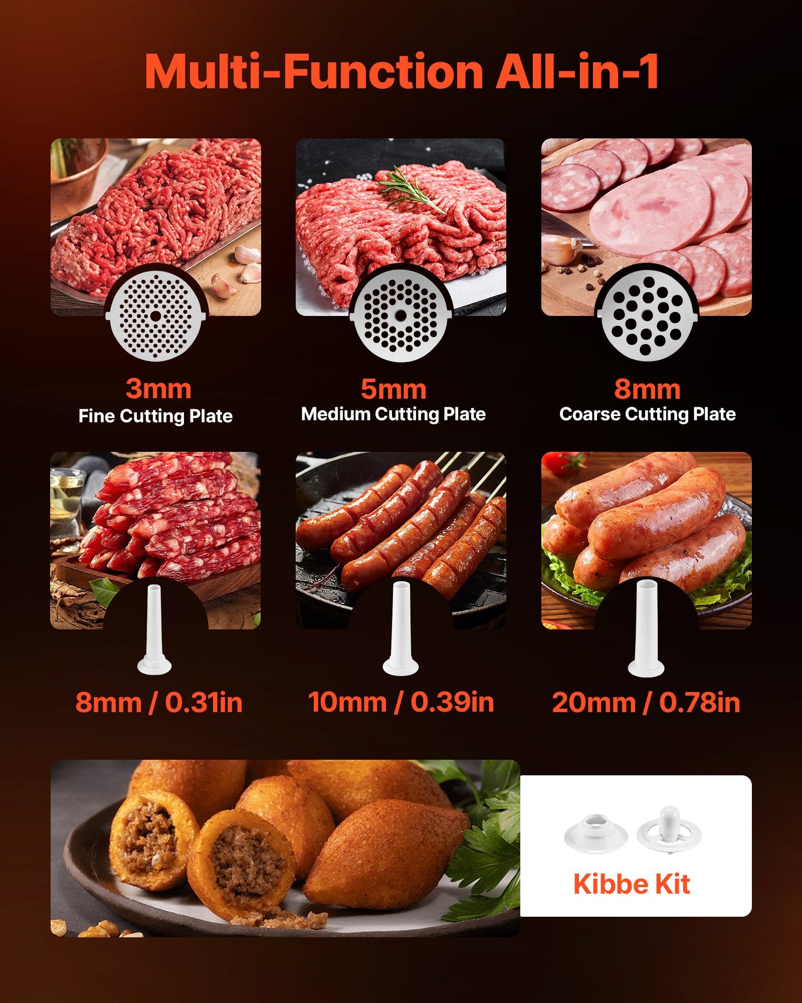 Hachoir à Viande Électrique Puissant