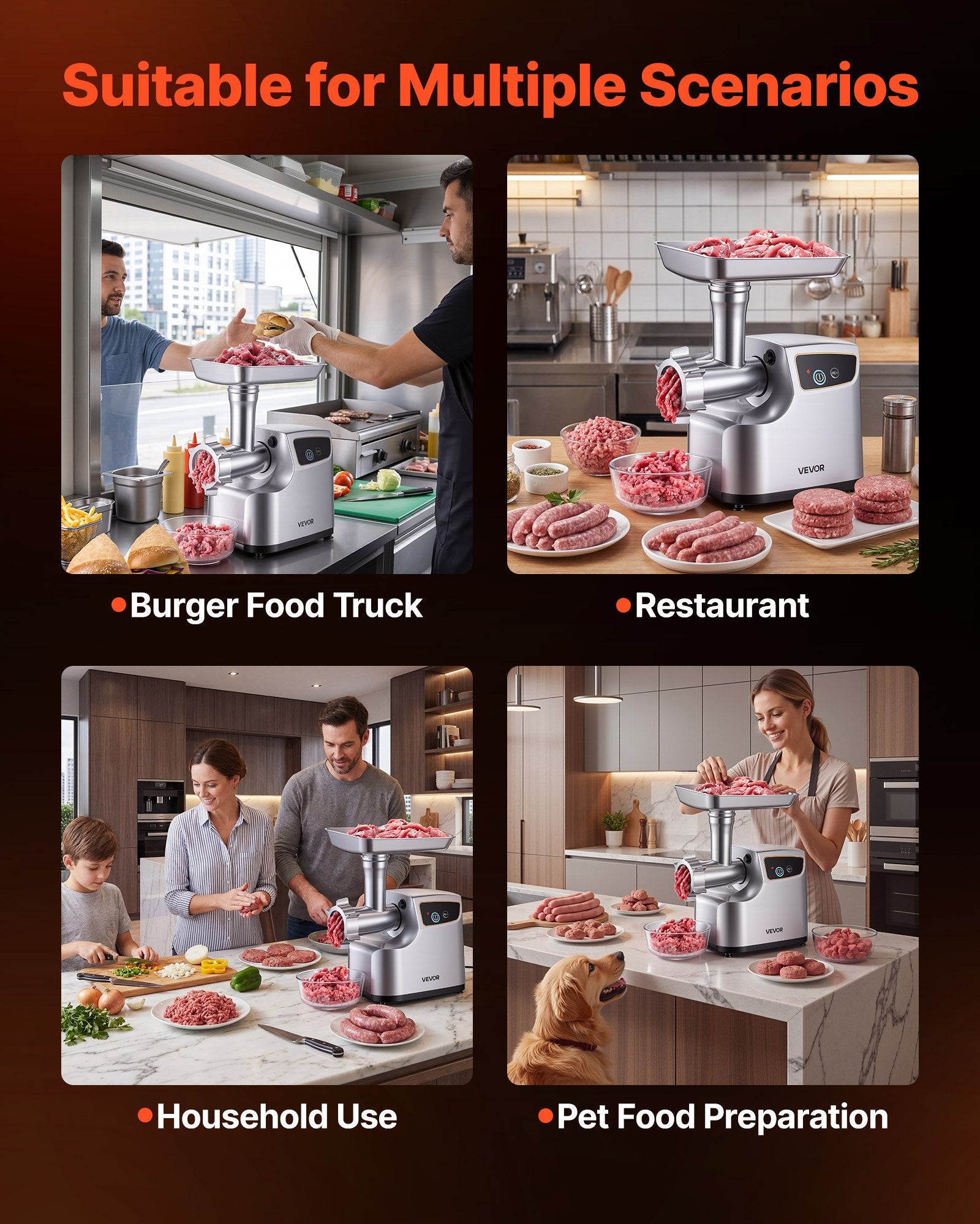 Hachoir à Viande Électrique Puissant