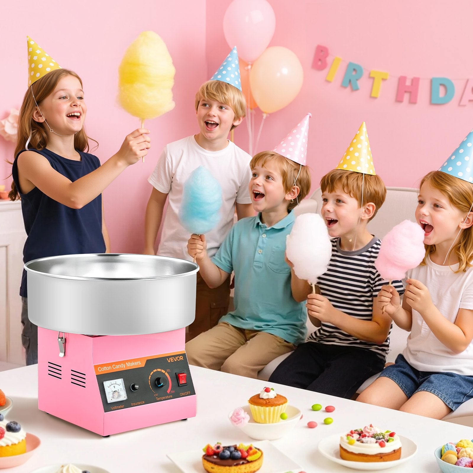 Machine à Barbe à Papa Professionnelle 1000W