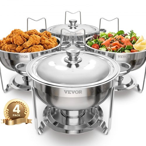 Set de 4 Chafing Dish Buffet Inox 5L