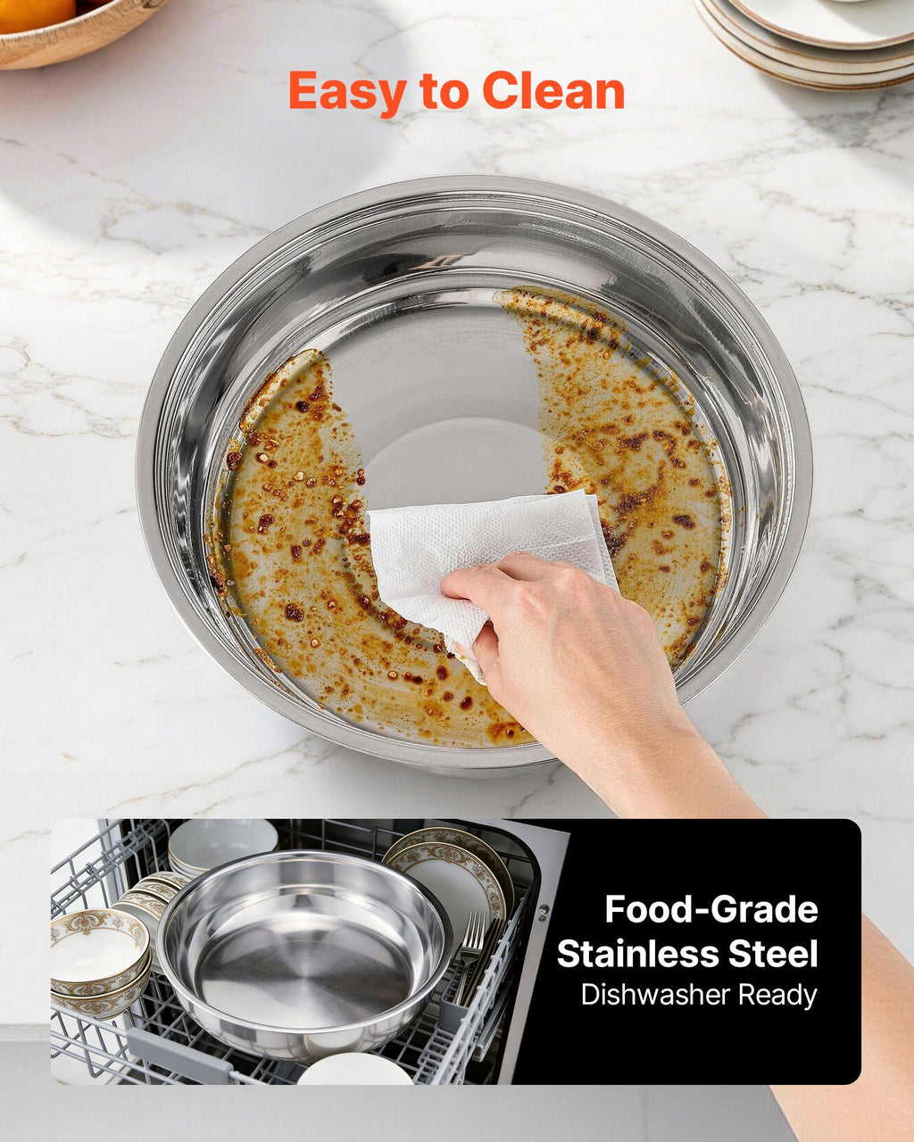 Set de 4 Chafing Dish Buffet Inox 5L